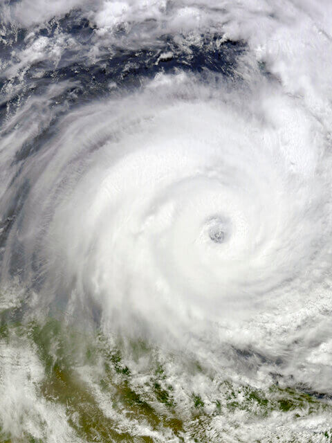 Tropical Cyclone Gael off Madagascar, February 7, 2009